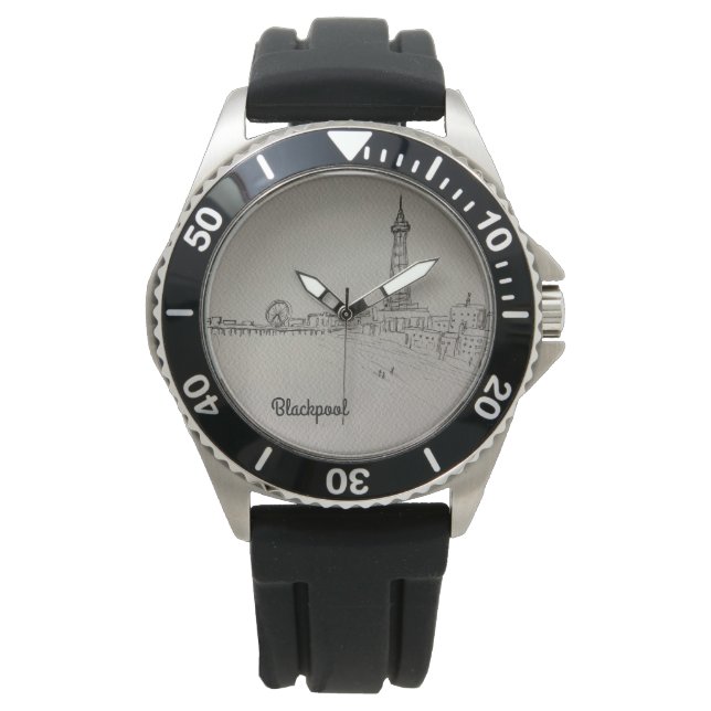 ブラックプールタワーオリジナルアート 腕時計 (正面)