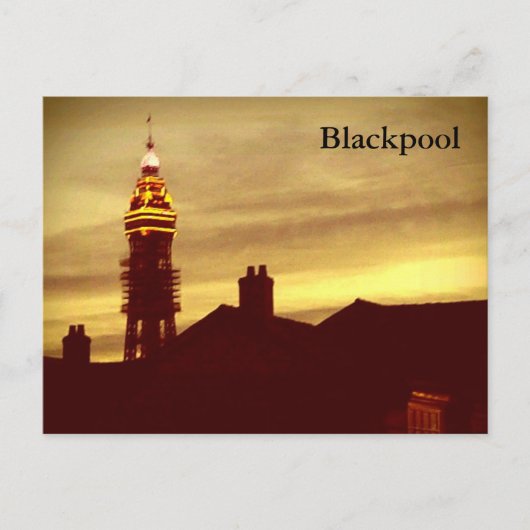 ブラックプールタワーポストカード ポストカード (正面)