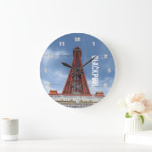 ブラックプールタワー&デイスカイ ラージ壁時計 (ホーム)