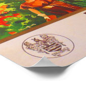 ブラックプールブリティッシュレイルウェイズLMSヴィンテージトラベル ポスター (角)