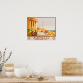 ブラックプールブリティッシュレイルウェイズLMSヴィンテージトラベル ポスター (キッチン)