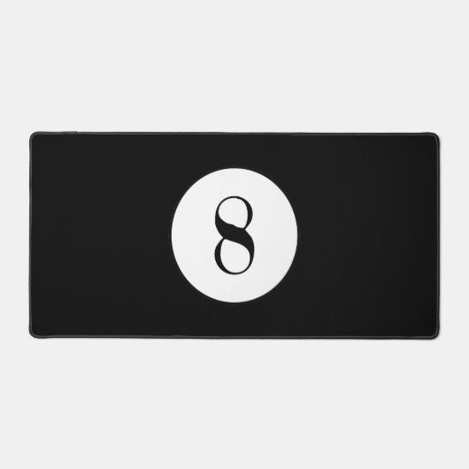 ブラックプールボール第8ボール デスクマット (正面)