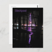 ブラックプール塔の水に映る  ポストカード (正面/裏面)