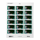 ブラックヘアボーイ不機嫌科学者パーティー住所 シール (フルシート)