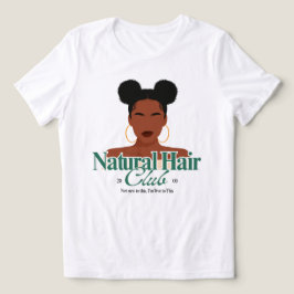 ブラックヘア"スペースバンズ"ヘアスタイル オーダーメイドTシャツ トライブレンドTシャツ