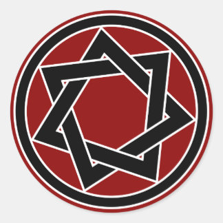 ブラックヘプタグラム ラウンドシール