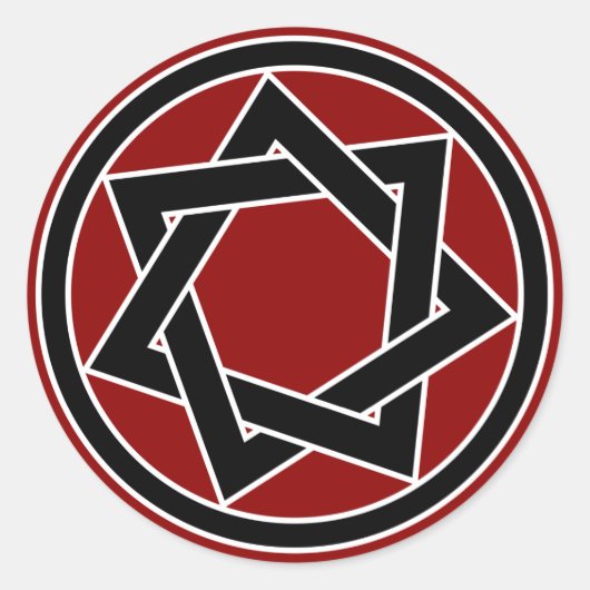 ブラックヘプタグラム ラウンドシール (正面)