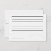 ブラックヘラレシピカード 招待状 (裏面)