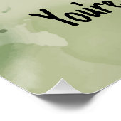 ブラックベアイラストレーションとやる気を起こさせる引用文 ポスター (コーナー)