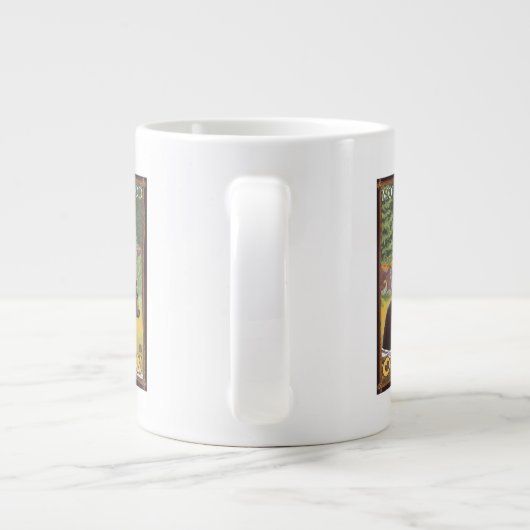 ブラックベアインフォレスト-山フード、オレゴン ジャンボコーヒーマグカップ (裏面)