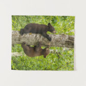 ブラックベアカブス登山ツリー タペストリー (正面(横))