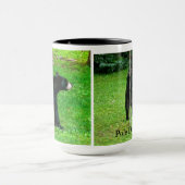 ブラックベアカブポールダンサーコーヒーマグ マグカップ (中央)