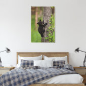 ブラックベアカブ登山ツリー キャンバスプリント (インサイチュ (寝室))