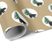 ブラックベアカントリーパーティー包装紙 ラッピングペーパー (ロールコーナー)