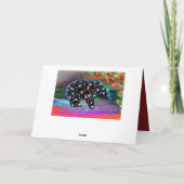 ブラックベアスピリットノーザンライトがクリスマスを彩る シーズンカード (裏面)