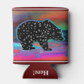 ブラックベアスピリットノーザンライトカラークーラーボックス 缶クーラー (裏面)