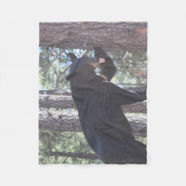 ブラックベアフリースブランケット フリースブランケット