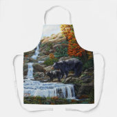 ブラックベアマザー&クブウォーターフォール エプロン (正面)