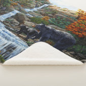 ブラックベアマザー&クブウォーターフォール シェルパブランケット (3/4)