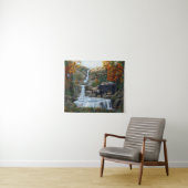 ブラックベアマザー&クブウォーターフォール タペストリー (インサイチュ(横))