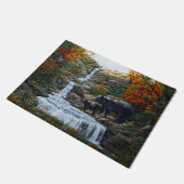 ブラックベアマザー&クブウォーターフォール ドアマット (アングル)