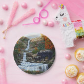 ブラックベアマザー&クブウォーターフォール ペーパープレート (パーティー)