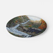 ブラックベアマザー&クブウォーターフォール ペーパープレート (アングル)