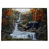 ブラックベアマザー&クブウォーターフォール ラージペーパーバッグ (正面)