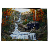 ブラックベアマザー&クブウォーターフォール ラージペーパーバッグ (裏面)