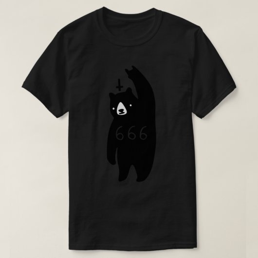 ブラックベアメタル Tシャツ (デザイン正面)