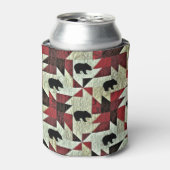 ブラックベアラキルト 缶クーラー (缶正面)