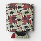 ブラックベアラキルト 缶クーラー (裏面)