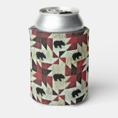 ブラックベアラキルト 缶クーラー (缶裏面)