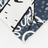 ブラックベアーインウィンター樺の木フォレストフリースブランケット フリースブランケット (角)