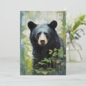 ブラックベアーインザフォレストポートレート シーズンカード (スタンド正面)