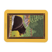 ブラックベアーインフォレスト – ワシントン マグネット (横)