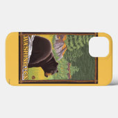 ブラックベアーインフォレスト – ワシントン Case-Mate iPhoneケース (裏面 (横))