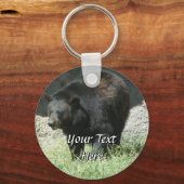 ブラックベアーキーチェーン キーホルダー (正面)