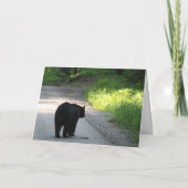 ブラックベアークリスマスカード シーズンカード (裏面)