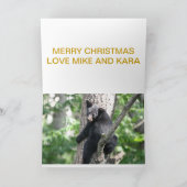 ブラックベアークリスマスカード シーズンカード (内部)