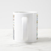 ブラックベアーコラージコーヒーマグby C.Eホワイト ジャンボコーヒーマグカップ (裏面)