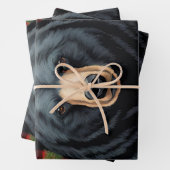 ブラックベアーシルエット ラッピングペーパーシート (インサイチュ)