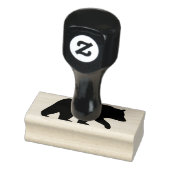 ブラックベアーシルエット |野生生物 |野生動物 ラバースタンプ (スタンプ)