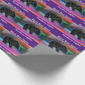 ブラックベアースピリットのノーザンライト ラッピングペーパー (角)