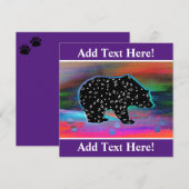 ブラックベアースピリット北ライトカラーズホリデーカ シーズンカード (正面/裏面)