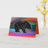 ブラックベアースピリット北部光カラーズカード カード (黄色い花)