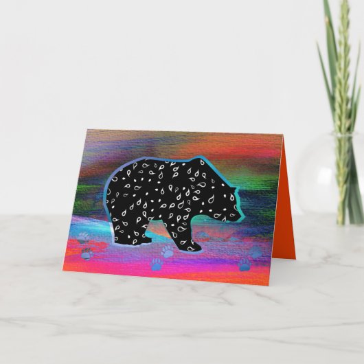 ブラックベアースピリット北部光カラーズカード カード (正面)