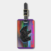 ブラックベアースピリット北部淡色 ラゲッジタグ (正面縦)