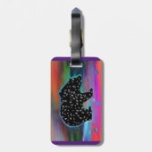 ブラックベアースピリット北部淡色 ラゲッジタグ (裏面縦)