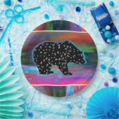 ブラックベアースピリット紙プレート ペーパープレート (パーティー)